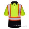 Hög synlighet arbete t shirt säkerhet gul skjorta